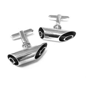 Hickok Men’s silver cufflinks